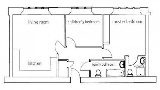 no 3 School House Wookey Hole Somerset floorplan